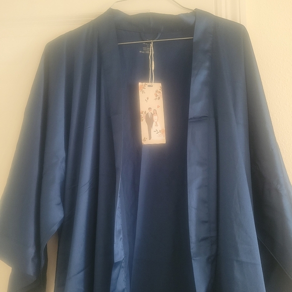 Elegant Blue Women's Robe - Picture 2 of 9